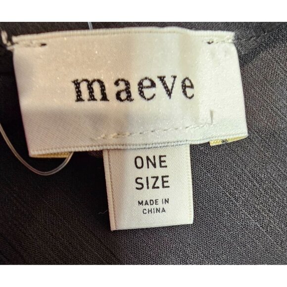 Anthropologie Maeve Womens OS Sheer Ditsy Heart‎ Kaftan Cover Up Dress NWT - Picture 14 of 14